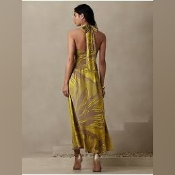 NWT Halter Maxi Dress Size 2P Black Color by Banana Republic Factory - Picture 5 of 5